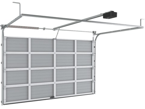 ворота гаражные секционные с торсионным механизмом RSD02-SLP